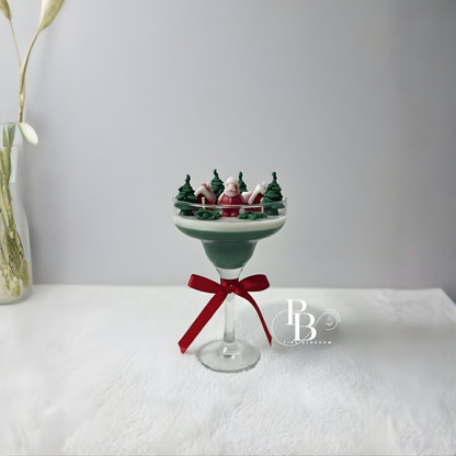 Luxury Christmas Dessert Glass Candle