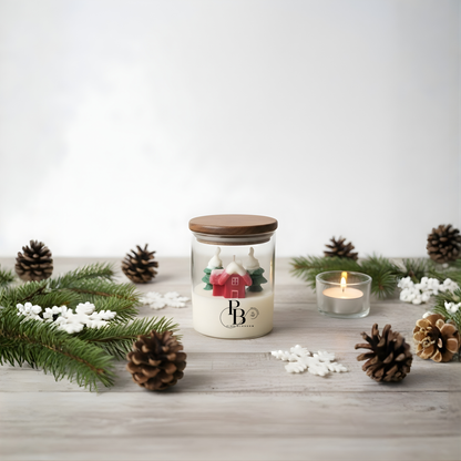 Luxury Christmas Snow House Scented Candle
