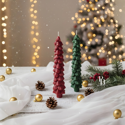Luxury Christmas Tree Shaped Scented Candle Set